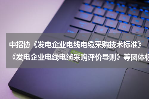 中招协《发电企业电线电缆采购技术标准》《发电企业电线电缆采购评价导则》等团体标准编制正式启动