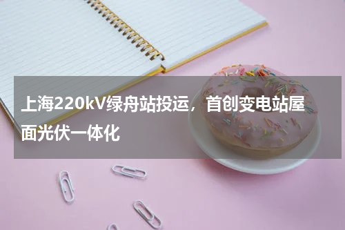上海220kV绿舟站投运，首创变电站屋面光伏一体化